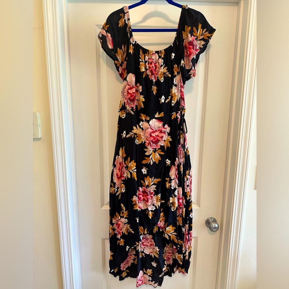 Asymmetrical Maurices maxi dress, size XL
